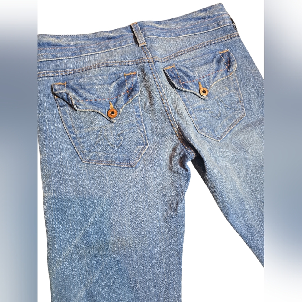 AG Adriano Goldschmied Y2K‎ Low Rise Straight Leg Jeans Button Fly Denim 26 - Picture 9 of 9